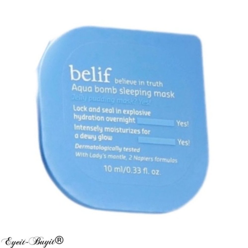 🌈4/$20 belif Aqua Bomb Sleeping Mask Dewy Glow 10mL